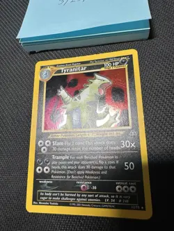Tyranitar 12/75 Neo Discovery 1st Edition Holo Rare Pokemon Card - Image 2