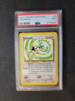 2001 Pokemon Neo Discovery 30 Smeargle PSA 9 WoTC - Image 1
