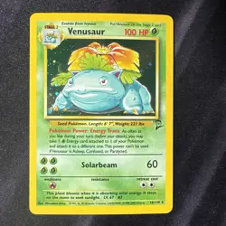 Pokemon Base 2 Set Unlimited Venusaur 18/130 Holo Rare NM - Image 2