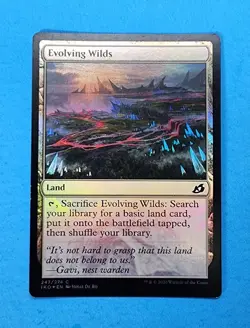 1x Evolving Wilds Ikoria Lair of Behemoths 2020 Mtg Magic Land Card Foil 247 - Image 1