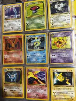 Vintage Pokemon Binder Collection 72 Cards WOTC Holos English Damaged Hp-Lp - Image 1