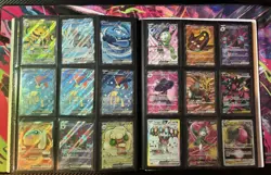 Pokemon TCG Binder FULL Of SVE & MEG Ex Cards (243) All Sleeved+ MC - Image 1