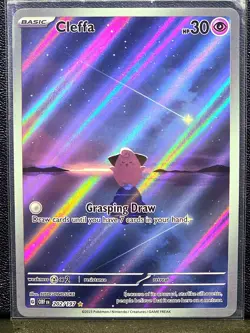 Pokemon TCG Cleffa Full Art Holo 202/197 Obsidian Flames Illustration Rare (B) - Image 1