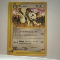 NM-LP Pokemon Persian Skyridge 42/144 Uncommon Stage 1 Surprise Slash Lunge - Image 1