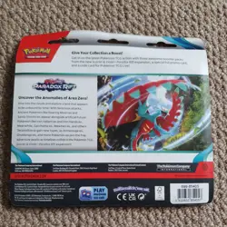 Pokemon TCG Paradox Rift Booster 3 Pack Blister Arctibax Promo - Image 2