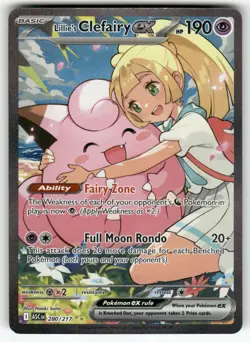 Pokemon Lillie's Clefairy ex SIR 280/217 ME: Ascended Heroes - Image 1