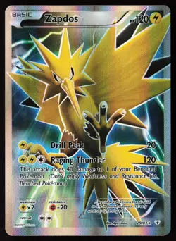 2016 Pokemon Generations Zapdos Full Art #29 /83 LP+/NM - Image 1