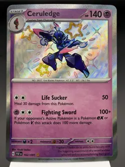 Ceruledge 162/091 - Shiny Holo Rare - Paldean Fates Pokemon Card NM - Image 1