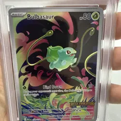 2025 Pokemon Meg En Bulbasaur Enhanced BSTR Box Topper PSA 8 NM-MT #133 - Image 3