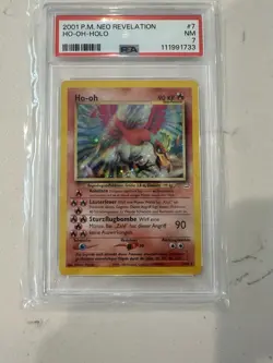 Pokemon TCG Ho-Oh Neo Revelation German PSA 7 Mislabel - Image 1