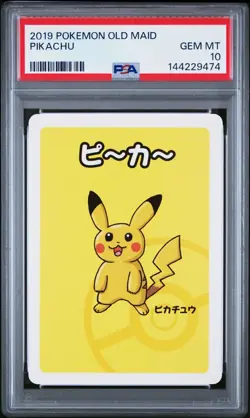 2019 Pokemon Babanuki Old Maid Pikachu Psa 10 - Image 1