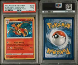 2022 POKEMON SWSH BLACK STAR PROMO #075 SPECIAL DELIVERY CHARIZARD-HOLO PSA 9 - Image 3