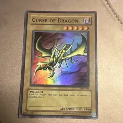 Konami Yu-Gi-Oh! Curse of Dragon LOB-066 Blue Eyes White Dragon Unlimited Super… - Image 1