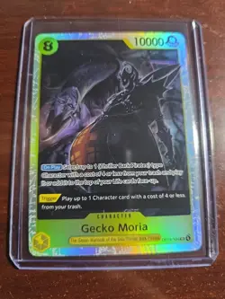Gecko Moria SR OP14-104 One Piece The Azure Sea's Seven Foil - NM - Image 1