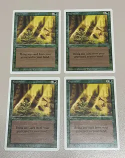 Regrowth 4er Set- MTG - REVISED (3rd) - ENGLISCH - ©1994 NM/M Uncommon - Image 1