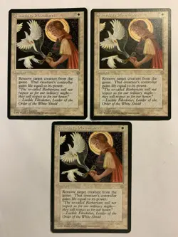 3X SP/MP MTG Magic The Gathering Swords to Plowshares Ice Age Uncommon Cards - Image 1