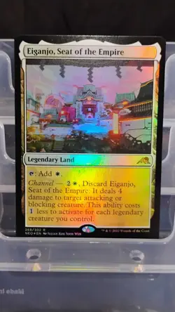 Magic: The Gathering Eiganjo, Seat of the Empire Rare Foil Kamigawa Neon Dynasty - Image 1