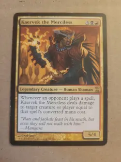 MTG Magic the Gathering Kaervek the Merciless Time Spiral Huamn Shaman Rare LP - Image 1