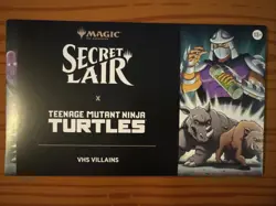 MTG Secret Lair x TMNT VHS Villains Non Foil - Sealed - Image 1