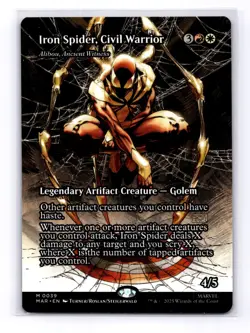Iron Spider Civil Warrior Alibou Ancient Witness Borderless MAR M 0039 NM - Image 1