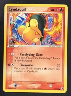 Pokemon Cyndaquil 54/115 UF EX Unseen Forces LP - Image 1