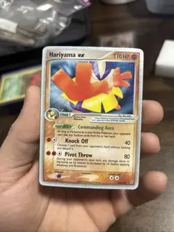Pokemon Hariyama ex 100/107 EX Deoxys Holo Rare Ungraded Childhood Card - Image 1