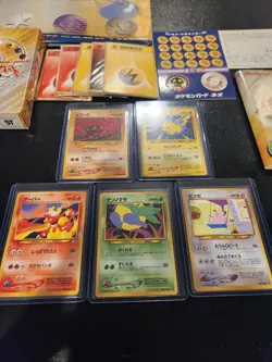 Pokemon Neo Genesis Opened Complete Cards With Original Box With Neo Folder! - Image 2