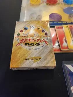 Pokemon Neo Genesis Opened Complete Cards With Original Box With Neo Folder! - Image 4