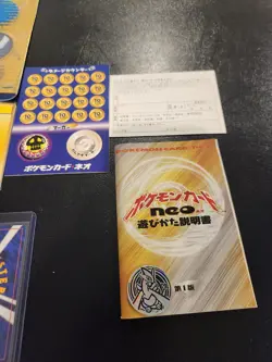 Pokemon Neo Genesis Opened Complete Cards With Original Box With Neo Folder! - Image 5
