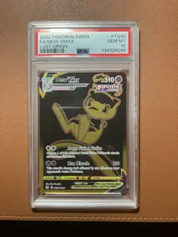 Pokemon 2022 Mew VMAX TG30/TG30 Full Art Lost Origin GEM MINT PSA 10 - Image 1