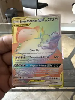 Pokemon TCG Eevee & Snorlax GX 191/181 Team Up Secret Rare Minty - Image 1