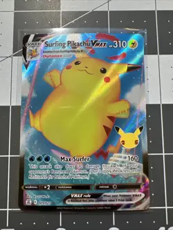 Surfing Pikachu VMAX 009/025 - Pokemon - Celebrations Holo - Image 1