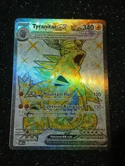 Pokemon TCG - Tyranitar ex - 211/197 Obsidian Flames - Secret Rare Full Art - Image 1