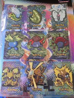 Pokemon TOPPS Serie 2 Set complet Die-cut 12/12 -EXCELLENT etat - Image 1