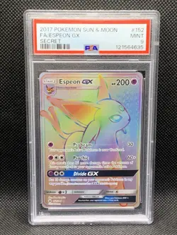Pokemon Espeon GX (Secret) 152/149 SM Base Set Holo PSA 9 - Image 1