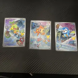 Pokemon 2026 First Partner Illustration Collection Series 1 IR Promos Set 40-42 - Image 1