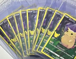(x10 Lot Of Cards) Pikachu 005/025 (LP/NM) SWSH: Celebrations 25th Anniversary - Image 2