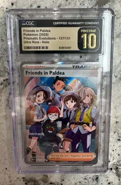 2025 Pokemon Friends in Paldea #137/131 UR Prismatic Evolutions CGC 10 PRISTINE - Image 1