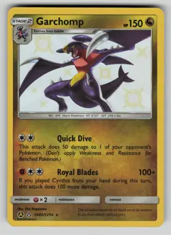 Garchomp SV40/SV94 Rare Shiny Hidden Fates Shiny Vault Pokemon vLP - Image 1