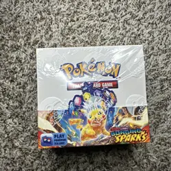 Pokemon Scarlet & Violet Surging Sparks Booster Box TCG Factory Sealed 36 Packs - Image 1