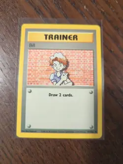 Pokemon TCG Trainer Bill Base Set, Card 91/102, Regular LP Condition - Image 1