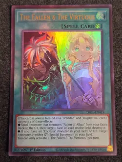 The Fallen & The Virtuous CH01-EN019 Ultra Rare NM Yugioh - Image 1