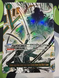 One Piece Foil Manga Rare Event Card Roronoa Zoro Demon Aura Asura OP12-037 - Image 1