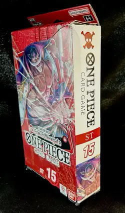 ONE PIECE TCG Edward Newgate (RED) STARTER DECK (ST-15) Sealed With PRB Pack! - Image 3