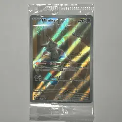 Pokemon TCG Mimikyu SVP 075 New & Sealed Promo Card Paldean Fates Promo Card - Image 1