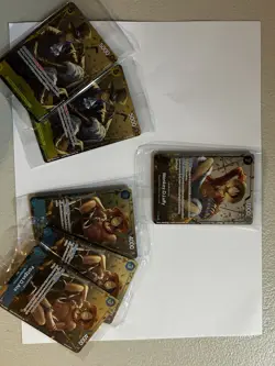 Monkey. D. Luffy, Sabo, Ace, Bandai One Piece CCG Promo Foil Character Cards Lot - Image 1