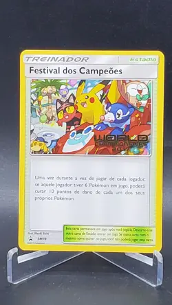 2017 Champions Festival PORTUGUESE World Championship Promo Pokemon Card SM78 - Image 1