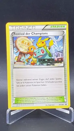 2016 Champions Festival GERMAN World Championship Promo Pokemon Card XY176 - Image 1