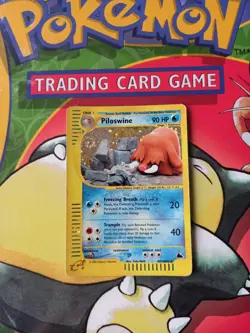 Piloswine H22/H32 Skyridge Holo Rare Pokemon Card - Swirl - Image 1