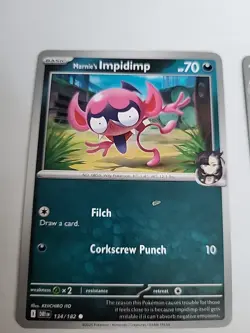Pokemon TCG Marnie's Impidimp And Morgrem Cards 134/182 & 135/182 SV 2025 - Image 2